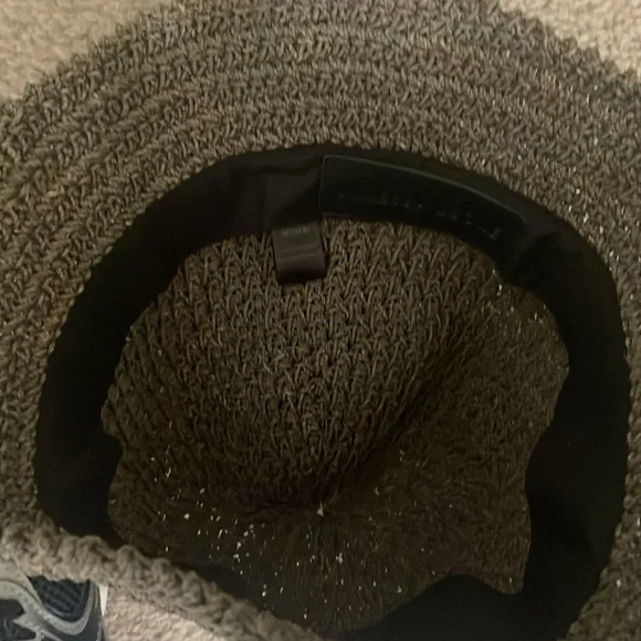 Janessa Leone Khaki green straw bucket Hat - Picture 9 of 9